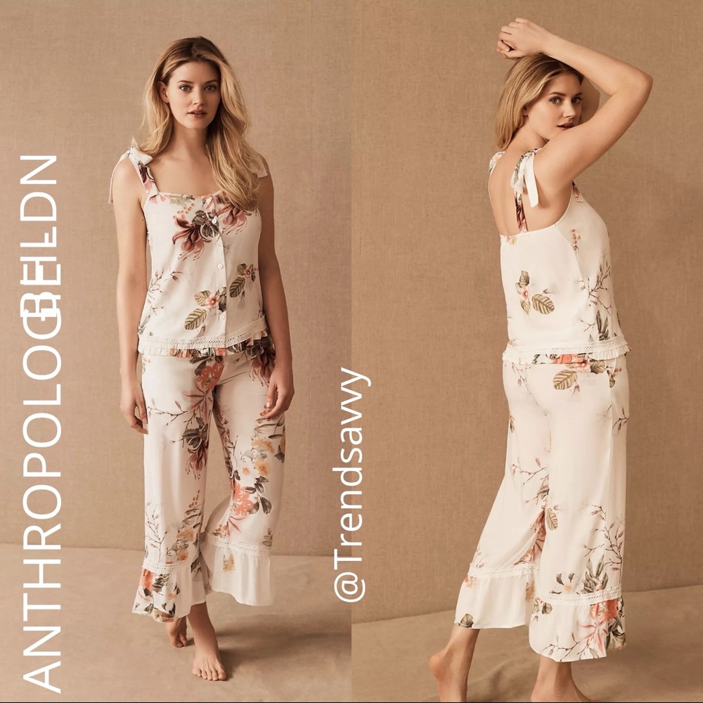 NWT ANTHROPOLOGIE BHLDN Vista Lounge Pajama Set XL